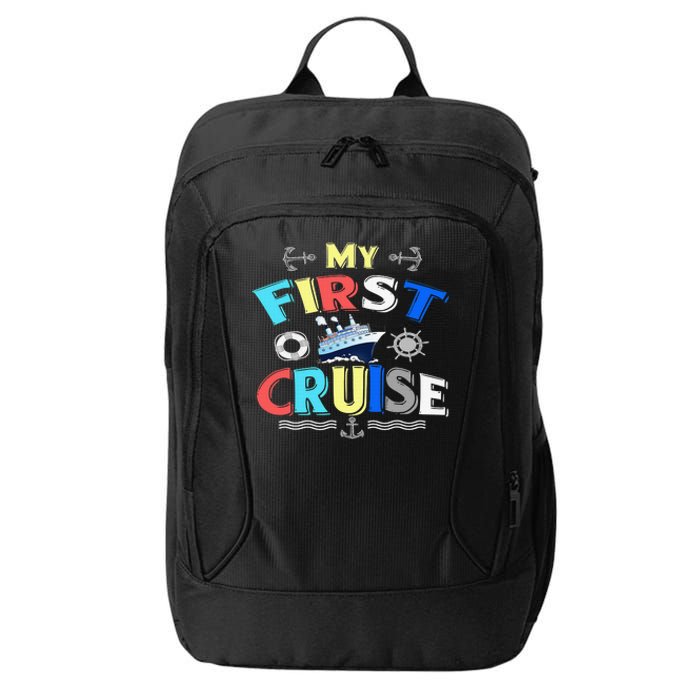 My First Cruise  Girls Boys Cruising and Sailing City Backpack