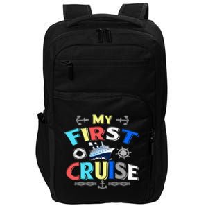 My First Cruise  Girls Boys Cruising and Sailing Impact Tech Backpack