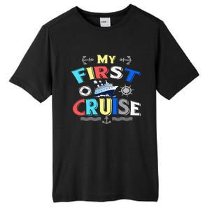 My First Cruise  Girls Boys Cruising and Sailing Tall Fusion ChromaSoft Performance T-Shirt