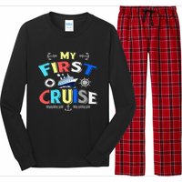 My First Cruise  Girls Boys Cruising and Sailing Long Sleeve Pajama Set