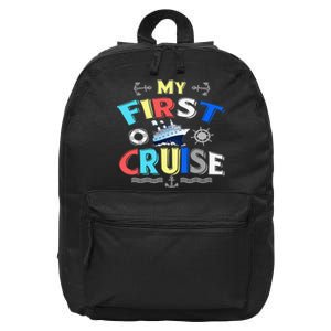 My First Cruise  Girls Boys Cruising and Sailing 16 in Basic Backpack