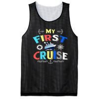 My First Cruise  Girls Boys Cruising and Sailing Mesh Reversible Basketball Jersey Tank