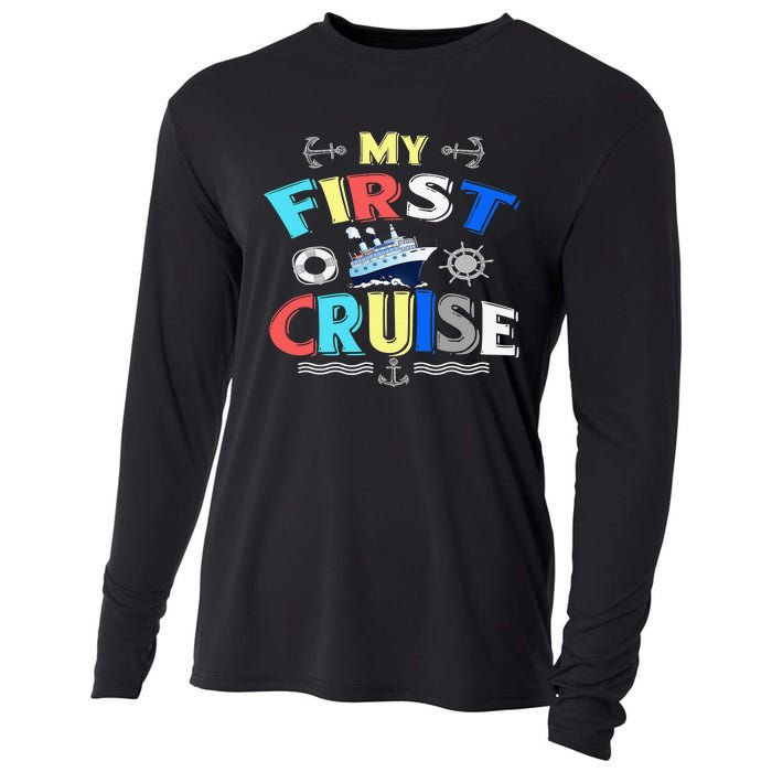 My First Cruise  Girls Boys Cruising and Sailing Cooling Performance Long Sleeve Crew