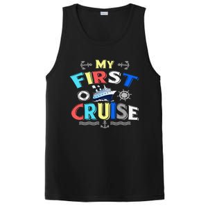 My First Cruise  Girls Boys Cruising and Sailing PosiCharge Competitor Tank