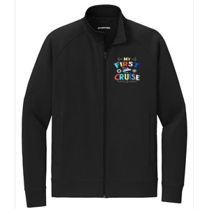 My First Cruise  Girls Boys Cruising and Sailing Stretch Full-Zip Cadet Jacket