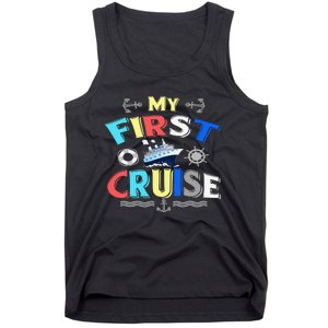 My First Cruise  Girls Boys Cruising and Sailing Tank Top