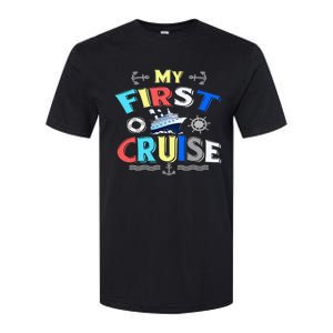 My First Cruise  Girls Boys Cruising and Sailing Softstyle CVC T-Shirt