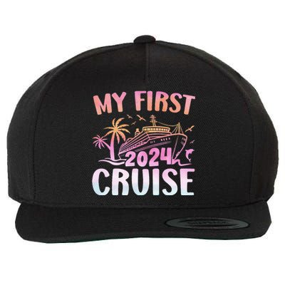 My First Cruise 2024 Vacation Matching Family Cruise Ship  Wool Snapback Cap