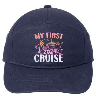 My First Cruise 2024 Vacation Matching Family Cruise Ship  7-Panel Snapback Hat