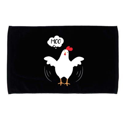 MOO Funny Cow Chicken Funny Microfiber Hand Towel