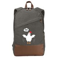 MOO Funny Cow Chicken Funny Cotton Canvas Backpack