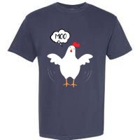 MOO Funny Cow Chicken Funny Garment-Dyed Heavyweight T-Shirt