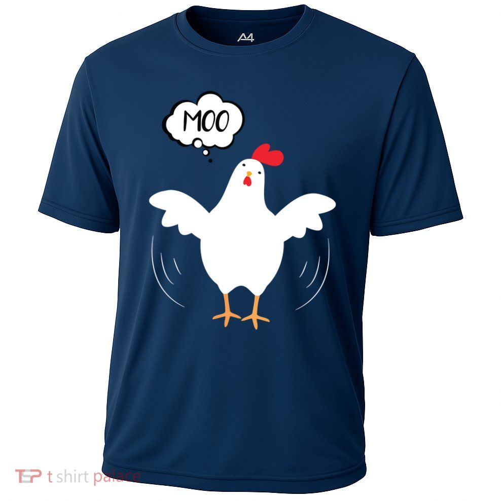 MOO Funny Cow Chicken Funny Performance Shirt