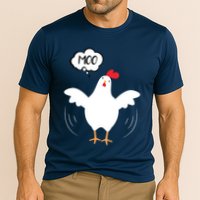 MOO Funny Cow Chicken Funny Performance Shirt