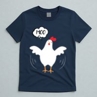 MOO Funny Cow Chicken Funny T-Shirt