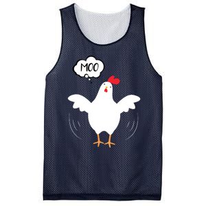 MOO Funny Cow Chicken Funny Mesh Reversible Basketball Jersey Tank