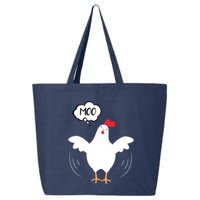 MOO Funny Cow Chicken Funny 25L Jumbo Tote