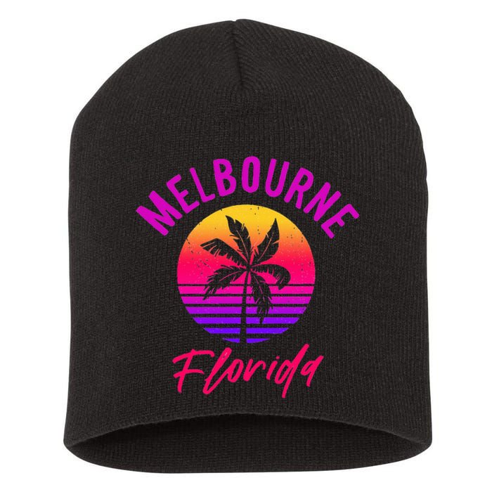 Melbourne Florida Cool Sun Of Melbourne Fl Short Acrylic Beanie