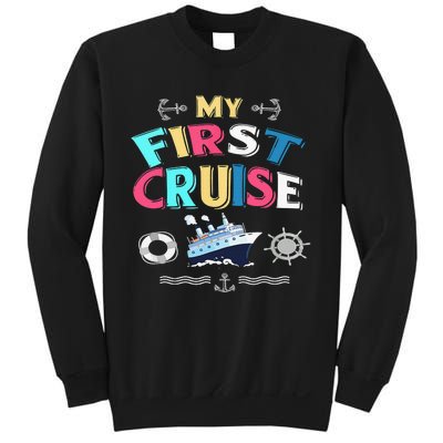 My First Cruise  Girls Boys Cruising and Sailing Sweatshirt