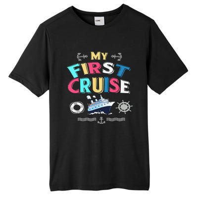 My First Cruise  Girls Boys Cruising and Sailing Tall Fusion ChromaSoft Performance T-Shirt