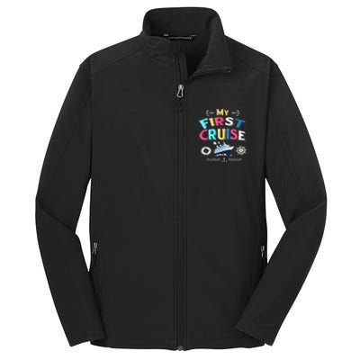 My First Cruise  Girls Boys Cruising and Sailing Core Soft Shell Jacket