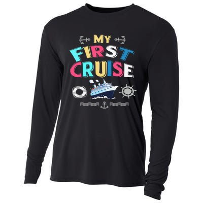 My First Cruise  Girls Boys Cruising and Sailing Cooling Performance Long Sleeve Crew