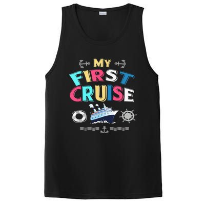 My First Cruise  Girls Boys Cruising and Sailing PosiCharge Competitor Tank