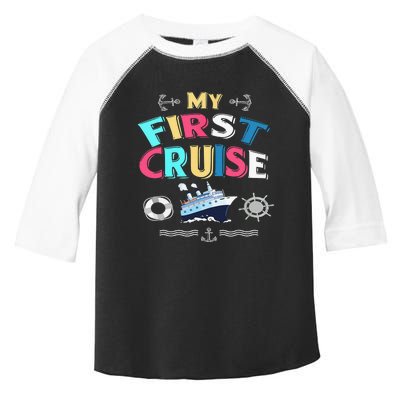 My First Cruise  Girls Boys Cruising and Sailing Toddler Fine Jersey T-Shirt