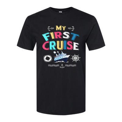 My First Cruise  Girls Boys Cruising and Sailing Softstyle CVC T-Shirt