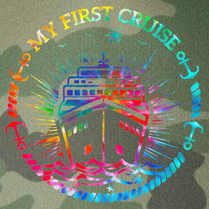 My First Cruise Funny Cruise Legacy Tie Dye Trucker Hat