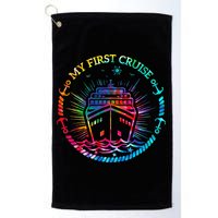 My First Cruise Funny Cruise Golf Towel