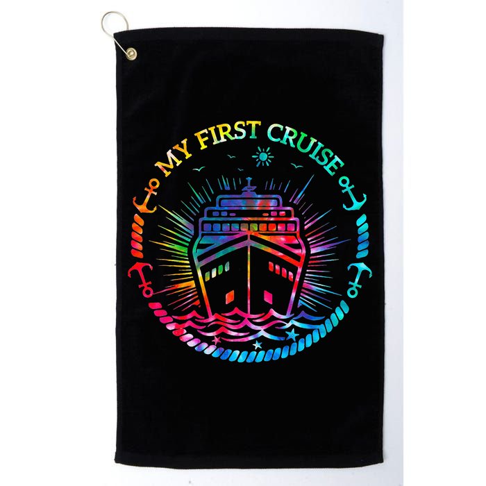 My First Cruise Funny Cruise Golf Towel