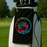 My First Cruise Funny Cruise Golf Towel