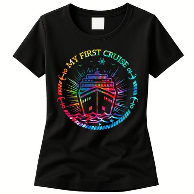 My First Cruise Funny Cruise Womens T-Shirt