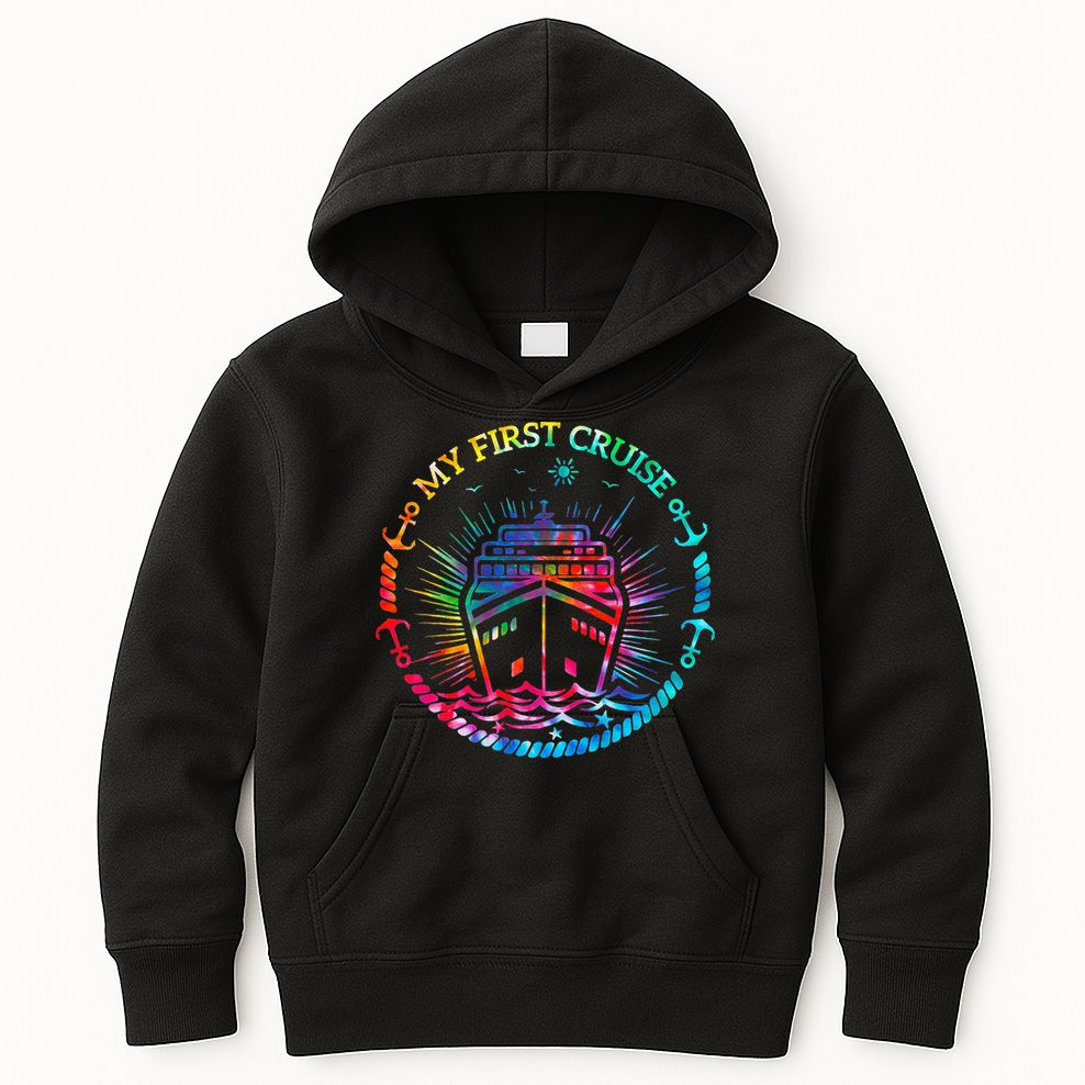 My First Cruise Funny Cruise Kids Hoodie