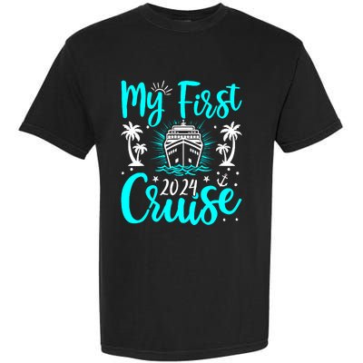 My First Cruise 2024 1st Birthday Cruising Cruise Garment-Dyed Heavyweight T-Shirt