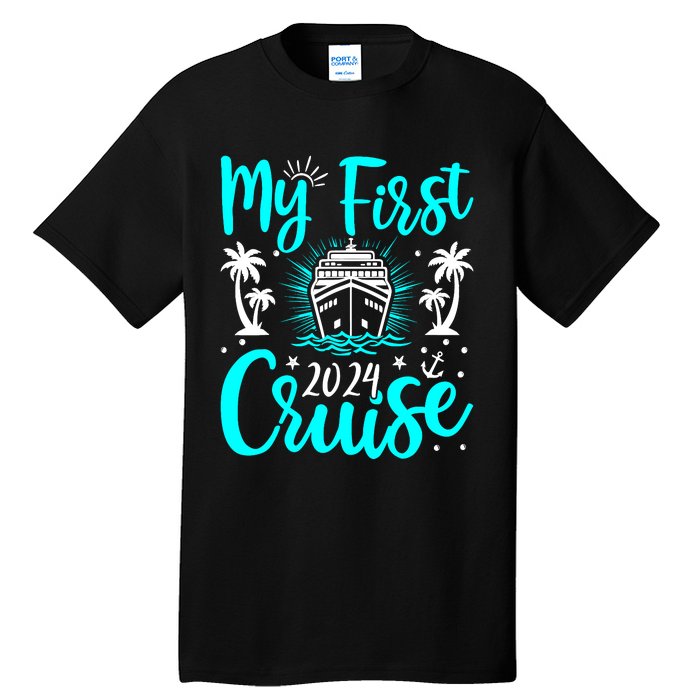 My First Cruise 2024 1st Birthday Cruising Cruise Tall T-Shirt