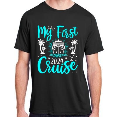 My First Cruise 2024 1st Birthday Cruising Cruise Adult ChromaSoft Performance T-Shirt