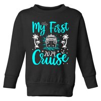 My First Cruise 2024 1st Birthday Cruising Cruise Toddler Sweatshirt