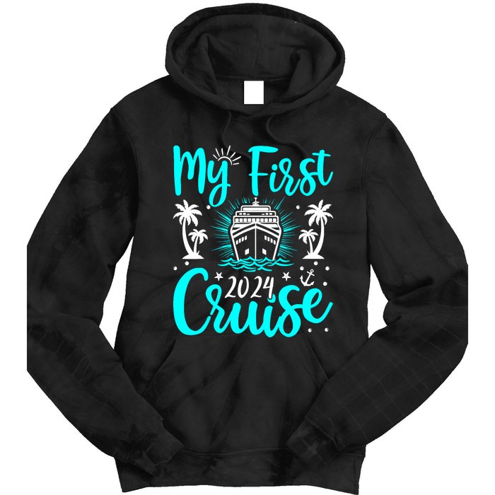 My First Cruise 2024 1st Birthday Cruising Cruise Tie Dye Hoodie