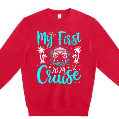 My First Cruise 2024 1st Birthday Cruising Cruise Premium Crewneck Sweatshirt