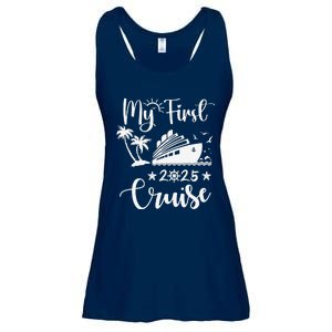 My First Cruise 2025 Family Vacation Cruise Ship Travel Ladies Essential Flowy Tank