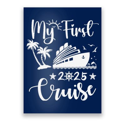 My First Cruise 2025 Family Vacation Cruise Ship Travel Poster