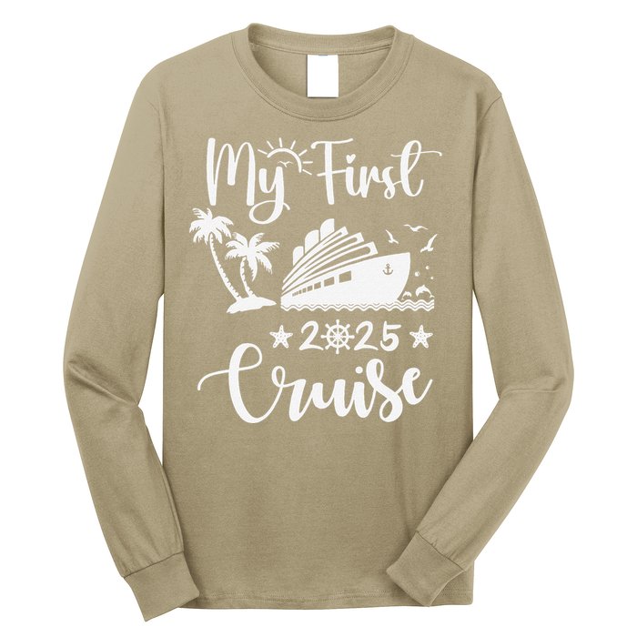 My First Cruise 2025 Family Vacation Cruise Ship Travel Long Sleeve Shirt