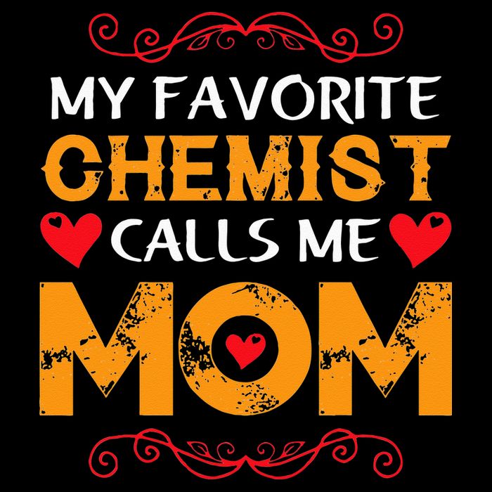 My favorite chemist calls me mom lovely chemist mom V-Neck T-Shirt