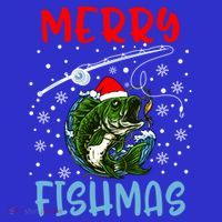 Merry Fishmas Christmas Fishing Holiday Meaningful Gift Tall T-Shirt