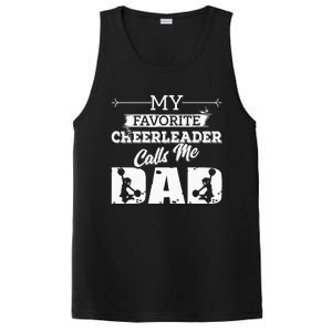 My Favorite Cheerleader Calls Me Dad Cheer Fathers Day PosiCharge Competitor Tank