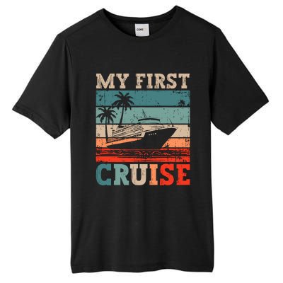 My First Cruise Family Vacation Cruise Ship Tall Fusion ChromaSoft Performance T-Shirt