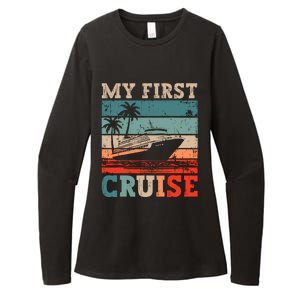 My First Cruise Family Vacation Cruise Ship Womens CVC Long Sleeve Shirt