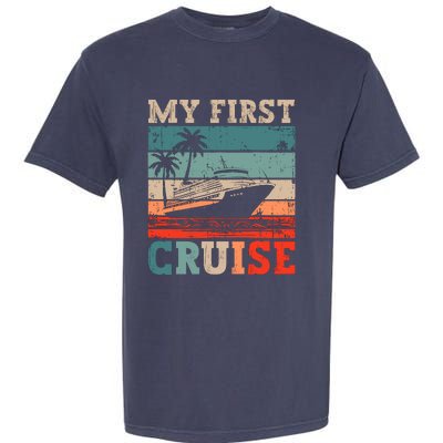 My First Cruise Family Vacation Cruise Ship Garment-Dyed Heavyweight T-Shirt